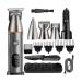 Digital Multifunctional Hair Clipper Electric Hair Clipper Oil Push Clipper Carving Nose Hair As shown Gray
