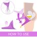 HAKDAY Female Urinal 4PCS - Portable Pee Funnel for Women | Camping, Travel, Hiking Gear - 4 Purple - Buy Online on SooperMarket.com
