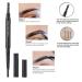 5 Colors Waterproof Eyebrow Pen - Long Lasting Gel & Triangular Tip Brush for Perfect Eyebrow Makeup - Buy Online on SooperMarket.com