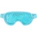 Blue Gel Eye Mask Cooling and Warming Treatment for Tired Puffy Eyes Headaches Hayfever Dry Eyes Reversible Design Silicone Velvet Adjustable Straps