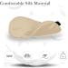 Silk Satin Sleep Mask for Women and Men - Adjustable Strap, Champagne - Ideal for Airplane Travel - Night Cover Blindfold - Buy Online on SooperMarket.com