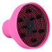 Hair Blower Diffuser Hairdryer Cover Styling Foldable Folding Collapsible Silicone Hairdressing Tool Attachment for Natural Wavy Fine Thick Hair for Home Barbershop Hairdressing Salon(Pink)