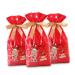 ORFOFE 10pcs Gingerbread Bags Elk Candy Bag Drawstring Bags for Candy Packing Bag Snowflake Crisp