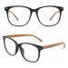 Happy Store CN81 Large Oversized Bold Frame UV 400 Clear Lens Horn Rimmed Glasses Black Brown Transparent