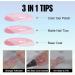 TOMICCA Extra Short Oval Nail Tips 180PCS Pink Soft Gel Nails - 3 in 1 Base Coat Coverage - Matte Full Coverage Nail Tips for Nail Art Extensions - Buy Online on SooperMarket.com