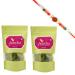 Jaiccha Ghasitaram Rakhi Gifts for Brothers Rakhi Dryfruits - Dried Kiwi 400 GMS in Green Paper Pouch with Rudraksh Rakhi