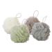 SPHTOEO White Mesh Pouf Shower Bath Ball Brush - Bath Shower Sponge Loofahs - Buy Online on SooperMarket.com