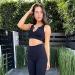 QINSEN Ribbed Seamless Crop Tank & High Waist Yoga Leggings Set - Large Black - Buy Online on SooperMarket.com