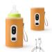 Milk Bottle Warmer Portable USB Fast and Accurate Heating Baby Bottle Warmer with LCD Display 40 C-60 C 21 Gear Adjustable Temperature and Automatic Insulation Milk Heat Keeper for Outdoor Car Travel