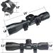 UUQ Tactical 4X32 Compact Scope with Rangefinder Reticle and Ring Mounts for .223 .308 Caliber Rifles - Buy Online on SooperMarket.com