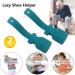 Lazy Shoes Helper - Portable Shoe Lifting Aid for Men, Women, and Kids - Sock Slider Handled Shoe Horn for Seniors, Elderly, Disabled - Fits All Shoes - 2PC (Blue) - Buy Online on SooperMarket.com