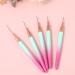 WLLHYF 5 Pieces Nail Art Liner Brush Painting Nail Art Brush Long Line Detail Fine Drawing Nail Point Drawing Tool Set 7mm/9mm/11mm/15mm/25mm (Pink Greenish) - Buy Online on SooperMarket.com