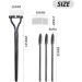 Steel Pin Eyelash Comb Set with Portable Metal Eyebrow Separator - 4pc Makeup Tool Kit - Buy Online on SooperMarket.com