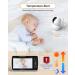 5 Large Display Video Baby Monitor w/ Remote PTZ, Night Vision & Lullabies | Two-Way Audio & Temp Display | 960ft Range Camera and Audio 650 - Buy Online on SooperMarket.com