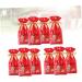 ORFOFE 10pcs Gingerbread Bags Elk Candy Bag Drawstring Bags for Candy Packing Bag Snowflake Crisp - Buy Online on SooperMarket.com