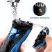 Rotary Electric Razor for Men with Pop-up Trimmer, LCD Display, Rechargeable Cordless & Waterproof - Blue - Buy Online on SooperMarket.com