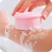 Emoly Silicone Bath Brush | Gentle Back Scrubber | Body Exfoliating Loofah | Pink - Buy Online on SooperMarket.com