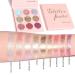 Yeweian 9 Colors Glitter Eyeshadow Palette - Diamond Shimmer High Pigmentation | Waterproof & Long-Lasting Makeup Palette - 03 - Buy Online on SooperMarket.com
