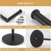 LAYUKI Free Standing Toilet Paper Holder in Matte Black Stainless Steel - Rustproof Bathroom Tissue Roll Stand - Buy Online on SooperMarket.com