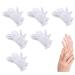 100% Cotton Gloves for Eczema 6 Pairs White Cotton Moisturizing Gloves Over Night Bedtime | Cosmetic Inspection Premium Cloth Quality | Dry Sensitive Irritated Skin Spa Therapy Secure Wristband