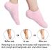 Moisturizing Socks with Heel Gel | Callus Treatment Spa Socks - 2 Pairs of Soft Silicone Cotton Gel Sleeves for Cracked Feet - Blue & Pink - Buy Online on SooperMarket.com