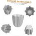 ABOOFAN 4 Pcs Octagonal Cake Mold DIY Cupcake Baking Mold Cake Mold Aluminum Alloy 3D Ring Dessert - Buy Online on SooperMarket.com