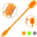 Silicone Bottle Cleaning Brush with Long Handle - 31cm/12.5 - Perfect for Baby Bottles, Hydro Flask, Sports Bottles, Vases and Glassware - Orange - Qty 1 - Buy Online on SooperMarket.com