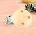 10Pcs Cute Round Wooden Baby Pacifier Clips - Natural Infant Nipple Clasps with 3 Holes | International Shipping - Buy Online on SooperMarket.com