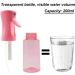 JANYUEPAI Hair Spray Bottle Continuous Fine Water Mist Sprayer for Hair Styling Skin Moisturizing Plant Watering Cleaning - Pink 200ml - Buy Online on SooperMarket.com
