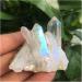 Natural Crystal Rough Beautiful White Flame Aura Quartz Crystal Cluster Specimen 90-100g - Buy Online on SooperMarket.com