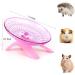YuanYouTong Silent Hamster Wheel 7 Inch Exercise Wheel for Syrian Hamsters Hamster Flying Saucer Quiet Spinner Running Wheel for Gerbil Chinchilla Guinea Pig Mice Hedgehog Small Animals (Pink) - Buy Online on SooperMarket.com