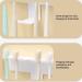 Lencyotool Self-Adhesive Toothbrush Holder | Bathroom & Kitchen Organizer for Razors Brushes & Toothpaste - White Bathroom Accessories - Buy Online on SooperMarket.com
