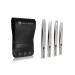 Abdul of Sialkot Eyebrow Tweezer Set for Women & Men Professional Slant and Pointed Tweezers Set with Case Precision Tweezers Kit for Facial Hair Splinter and Ingrown Hair Removal(Sliver4 piece) (Sliver 4 Piece)