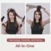 Faszin Hair Dryer Brush Hot Air Brush | 3 Adjustable Temperatures, 2 Heads | One-Step Blow & Volumizer | 100 Million Negative Ions | Smooth, Silky, Frizz-Free Hair | Gray - Buy Online on SooperMarket.com