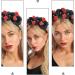minkissy Day Of The Dead Headband Mexican Flower Skull Crown Hair Hoop Cosplay Party Headwear Halloween Headpiece Costume for Women Girls Ladies - Buy Online on SooperMarket.com