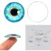 100Pcs Dragon Eyes Glass Cabochon for DIY Crafts & Jewelry Making - 10mm - Buy Online on SooperMarket.com