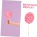 Warmhm 5pcs Candy Lollipops Crafts Pendant Boys Artificial Lollipop Giant Fake Lollipops Handmade Fruit Flavored Lollipops Swirl Lollipops Baby Items Wooden Rainbow Candy Manual Toddler Pinkx5pcs 14*1CMx5pcs - Buy Online on SooperMarket.com