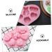 Alipis Chocolate DIY Mold 2pcs Cake Silicone Mold Silicone Molds Chocolate Cake Mold Baking Supply Donut Dog Biscuits 3D 20.7x15.2cm Pink - Buy Online on SooperMarket.com