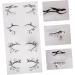 WOONEKY 4 Pairs Halloween Eyeliner Stickers Day of The Dead Face Tattoos Cat Eye Makeup Sticker Pvc - Buy Online on SooperMarket.com