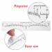 Skymore Eyebrow Ruler 100Pcs - Disposable Microblading Stencil & Shape Kit for Perfect Brows | 3-Minute Makeup Tool - Buy Online on SooperMarket.com