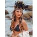 Zoestar Indian Feather Headband Tribal Feathers Crown Headpiece Carnival Headdress Festival Costume Hair Accessories for Women and Girls - Buy Online on SooperMarket.com