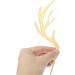 MAGICLULU 5pcs Antlers Happy Birthday Cake Topper Reindeer Antler Acrylic Cake Topper for Xmas Birthday Wedding Party Supplies Gloden - Buy Online on SooperMarket.com