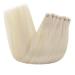 Laavoo Real Hair Tape Extensions - Invisible Blond #1000 Virgin Skin 40cm 5pcs (10g) - Premium Quality - Buy Online on SooperMarket.com