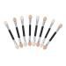 MUSISALY 20pcs Latex Eye Shadow Stick Sponge Tipped Dual Sided Eyeshadow Brush Eye Makeup Plastic