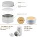 Buy 50pcs 15ml White Aluminum Screw Cap Cans - Ideal for Cosmetics & Crafts - International Shipping - Buy Online on SooperMarket.com