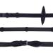 QHP Anti-Slip Reins with Leather Straps - Black Minishetty | Buy Internationally Online - Buy Online on SooperMarket.com