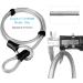 KASTEWILL Bike U Lock with 16mm Shackle and Security Cable - Heavy Duty Anti Theft Combination U Bolt Lock for E-Bike, Mountain Bike, Road Bike - 4ft Length (Small) - Buy Online on SooperMarket.com