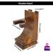Haryali London Men's Wooden Shaving Set - Straight Razor Black Badger Hair & Stand | Best International Shipping - Buy Online on SooperMarket.com