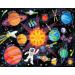 Crocodile Creek Space Explorer 2-Sided Placemat  Blue/Orange/Yellow/Green