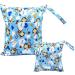 Egurs Monkey Blue Diaper Bag Wetbag - Large & Medium for On-the-Go - International Shipping Available - Buy Online on SooperMarket.com